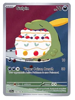 Gulpin 154/142 Illustration Rare Stellar Crown IR 2024 Pokemon NM/M - Image 1
