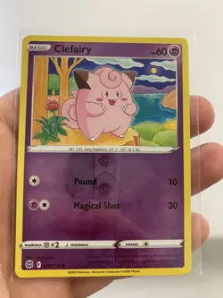 Pokemon TCG | CLEFAIRY | Reverse Holo | 053/172 | Brilliant Stars - Image 1
