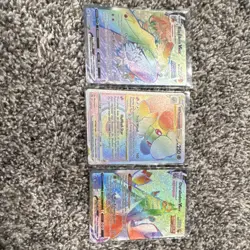 Pokemon TCG Evolving Skies Full Art VMAX Lot - Blaziken, Whimsicott, Duraludon - Image 1