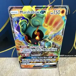 Pokemon Marshadow GX 80/147 Sm-Burning Shadows Ultra Rare Full Art Holo - Image 1