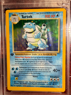 PSA 9 1ST EDITION TURTOK-HOLO POKEMON GERMAN 1999 #2 - Image 3