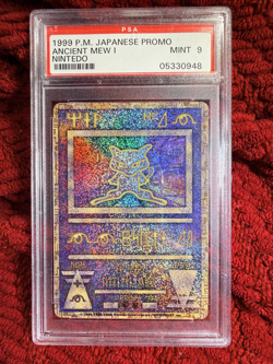 PSA 9 1999 POKEMON JAPANESE PROMO "NINTEDO" ERROR ANCIENT MEW I - Image 1