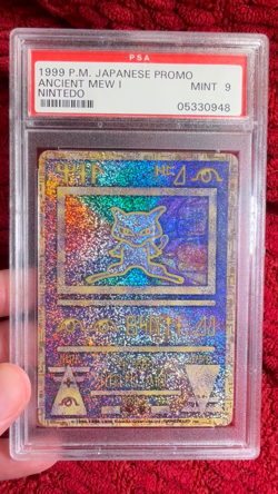 PSA 9 1999 POKEMON JAPANESE PROMO "NINTEDO" ERROR ANCIENT MEW I - Image 2