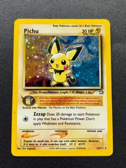 Pokemon TCG Neo Genesis -Pichu- Holo Rare 12/111 - Image 1