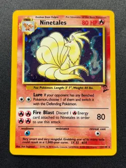 Pokemon TCG Base Set 2 -Ninetales- Holo Rare 13/130 - Image 1