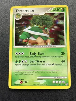 Pokemon TCG Diamond and Pearl Base Set -Torterra- Holo Rare 17/130 - Image 1