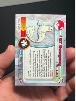 2000 Topps Pokemon TV #87 Dewgong Silver Foil Series 2 - Image 3