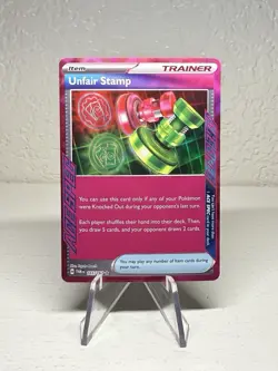 Unfair Stamp 165/167 NM Twilight Masquerade Pokemon - NM - Image 1