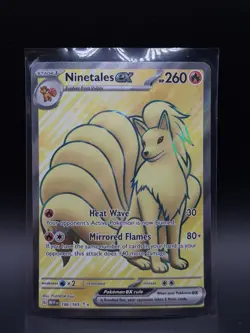 Ninetales EX 186/165 Ultra Rare Full Art Scarlet & Violet Pokemon 151 English - Image 1