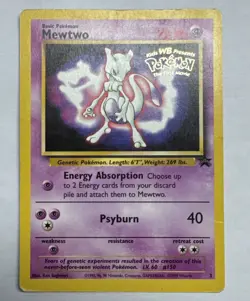 1999 Pokemon TCG Mewtwo Wizards Black Star Promos 3 Regular Promo - Image 1