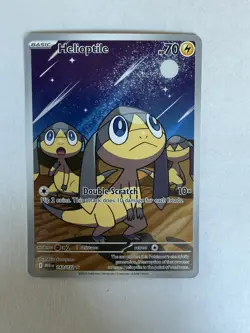 Helioptile 143/132 Me01: Mega Evolution Holo Illustration Rare Pokemon NM - Image 1