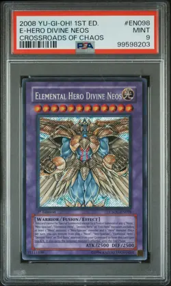 Elemental Hero Divine Neos CSOC-EN098 Secret Rare 1st Edition Yugioh PSA 9 *203 - Image 1