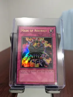 Yugioh Mask of Restrict LON-018 Ultra Rare Labyrinth Of Nightmare - Image 1