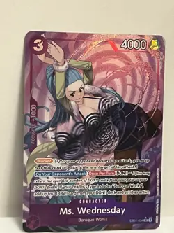 Ms Wednesday Alt Art EB01-034 Eng Extra Booster Memorial Collection One Piece - Image 1