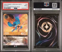 Disney Lorcana Stitch - Rock Star Store Championship Promo #30 Holo PSA 9 2024 - Image 3