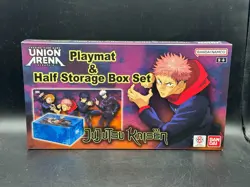 Union Arena Jujutsu Kaisen Playmat & Half Storage Box Set Sealed New BANDAI - Image 1