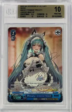 Weiss Schwarz Nikke Privaty Unkind Maid NIK/S117-E086SP SP Signed BGS 10 English - Image 1