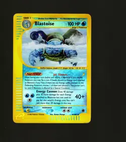 Pokemon TCG Blastoise 4/165 Expedition Set Reverse Holo Rare 100 HP Card HP - Image 1