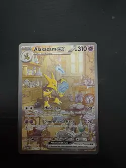 Pokemon TCG Alakazam EX 151 Holo Card Scarlet & Violet 201/165 - Image 1