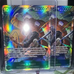 2x Law & Bepo ST24-004 SR Holo Foil One Piece TCG Card Game Near Mint - Image 1