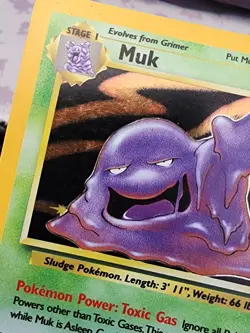 Muk 13/62 WOTC Fossil Unlimited Holo Rare Pokemon Card - Image 5