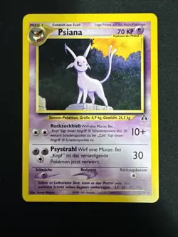 Pokemon Card Neo Discovery Rare 2000 20/75 German Psiana/Espeon - Image 3