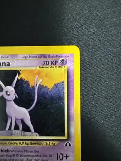Pokemon Card Neo Discovery Rare 2000 20/75 German Psiana/Espeon - Image 4