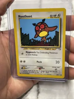 Hoothoot 60/111 Neo Genesis Pokemon Card Vintage WOTC Common NM/MT Pokemon Vtg - Image 1