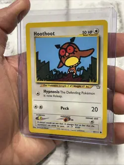 Hoothoot 60/111 Neo Genesis Pokemon Card Vintage WOTC Common NM/MT Pokemon Vtg - Image 2