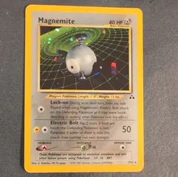 Pokemon Magnemite Neo Discovery Basic Regular Vintage TCG Card #7/75 2001 - Image 1