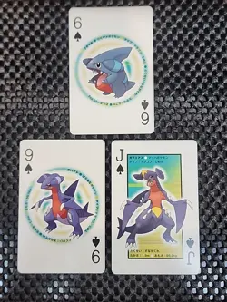 Garchomp Gabite Gible Pokemon Playing Card Poker Card Diamond＆Pearl 2007 Mint - Image 1