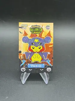 Pokemon Poncho Pikachu Garchomp Holo Collectoons Halloween Card 105 Peru US Sell - Image 1