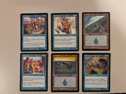 Magic the Gathering Mercadian Masques Cards - Blue Mana. - Image 1