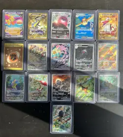Pokemon Card Lot (16) - Ex, Ultra Rare, Illustration Rare, Gold - NM - Image 1