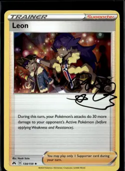 Pokemon Leon 134/159 Crown Zenith Holo Rare 3 Card Lot - Image 1