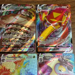 Lot of 10 Pokemon VMAX Cards Ice Rider Calyrex, Inteleon, Rainbow Rare Slowking - Image 4