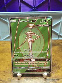 Pheromosa GX Full Art Ultra Rare 140/156 Sm-Ultra Prism Holo Pokemon TCG Card - Image 1