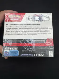 Pokemon Trading Card Game Stellar Crown Booster Box Factory Sealed - Image 5