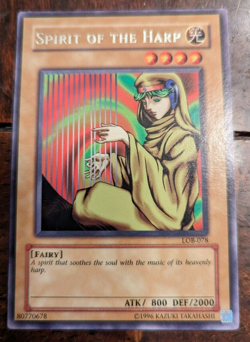 Yu-Gi-Oh Card: Spirit of the Harp LOB-078 RARE! LP - Image 1