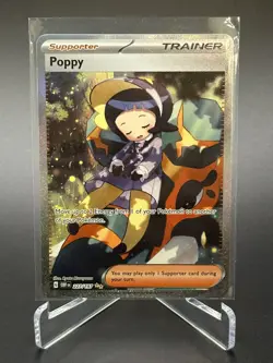 Pokemon Obsidian Flames Poppy Full Art Holo Trainer Card 227/197 NM - Image 1