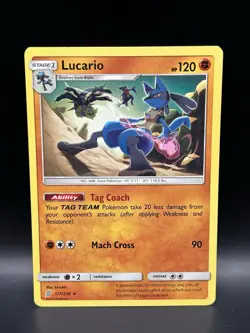 Lucario 117/236 - Pokemon Unified Minds Card - NM - Image 1