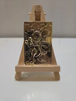 1999 Burger King Limited Edition Pokemon Trading Card 23K Gold Plated Mewtwo - Image 1