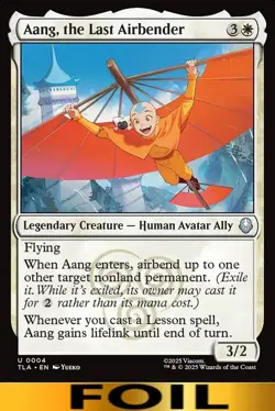 Aang, the Last Airbender ** FOIL #04 ** Avatar: The Last Airbender - CUC MTG - Image 1