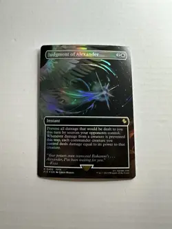 Judgment of Alexander NM Borderless Final Fantasy Foil Magic The Gathering Mtg - Image 1
