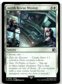 Aerith Rescue Mission #5 (Foil) (NM) Final Fantasy FIN Magic MTG - Image 1