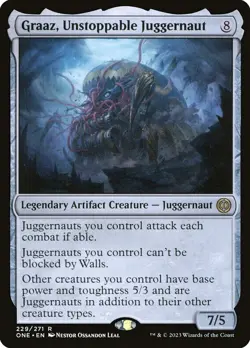 ONE GRAAZ UNSTOPPABLE JUGGERNAUT 1x Rare Magic Phyrexia All Will Be One MTG NM - Image 1
