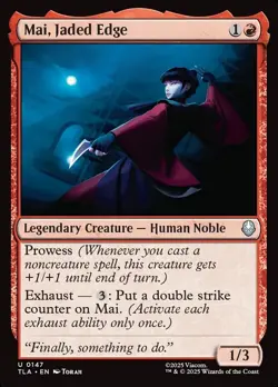Mai, Jaded Edge - #147 - Avatar: The Last Airbender - CUC NM MTG - Image 1