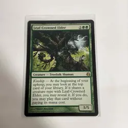 MTG Magic The Gathering Leaf-Crowned Elder 128/150 Morningtide Rare M/NM - Image 1