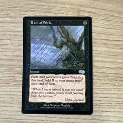 Magic The Gathering Urza's Saga Rain of Filth #151/350 MTG NM CCG - Image 1