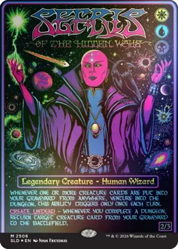 MTG Sefris of the Hidden Way FOIL Black Lights & Dark Dungeons Secret Lair - Image 1